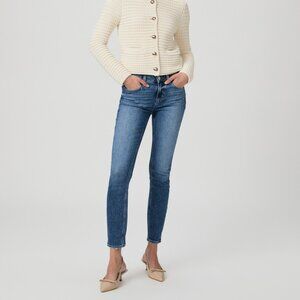 Paige Verdugo Cropped Jean in Med/Dark Wash